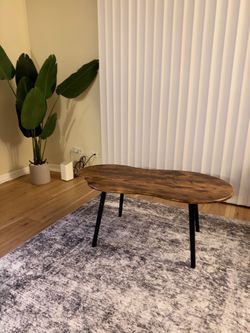 Organic Cloud Shape Wood Coffee Table