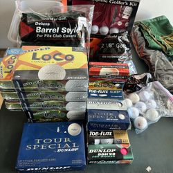 Golf Ball Lot Dunlop Nike Top Flite Sealed Boxes Accessories