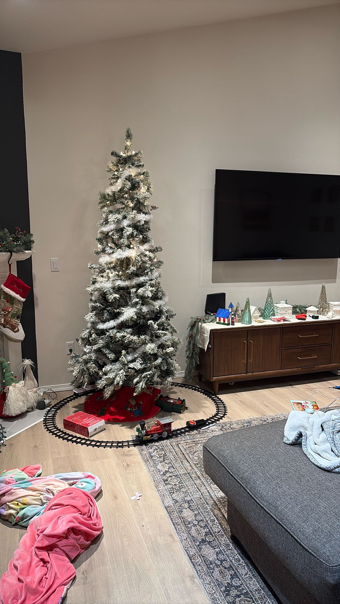 Flocked Christmas Tree