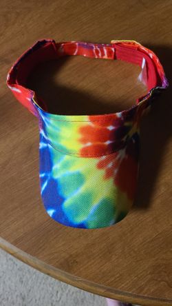 Tye Dyed Visor, Preformed.