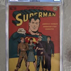 Superman #29 (1944) CGC 6.0 — WWII Troops Cover By Wayne Boring And Stan Kaye