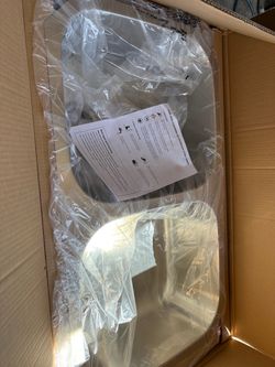 NIB Home Depot 18-Gauge Stainless Steel Undermount Double Bowl Kitchen Sink w/ Strainers