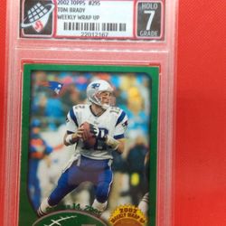 2002 Topps Brady  Topps Rookie Graded 7