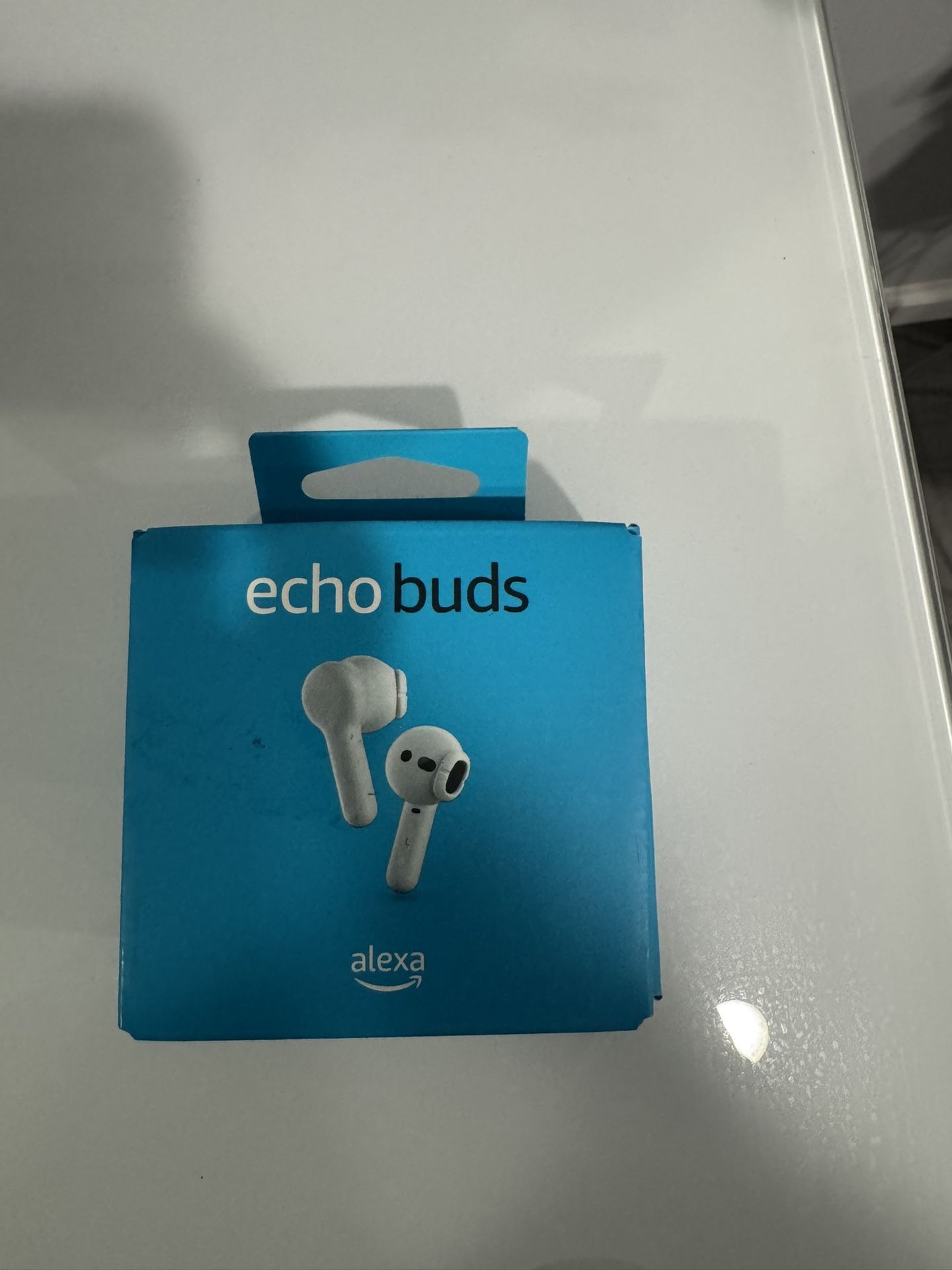 Amazon earbuds with up to 5 hours of music playback per charge, 20 hours with charging case. Compatible with iPhone, iPad, and Android.