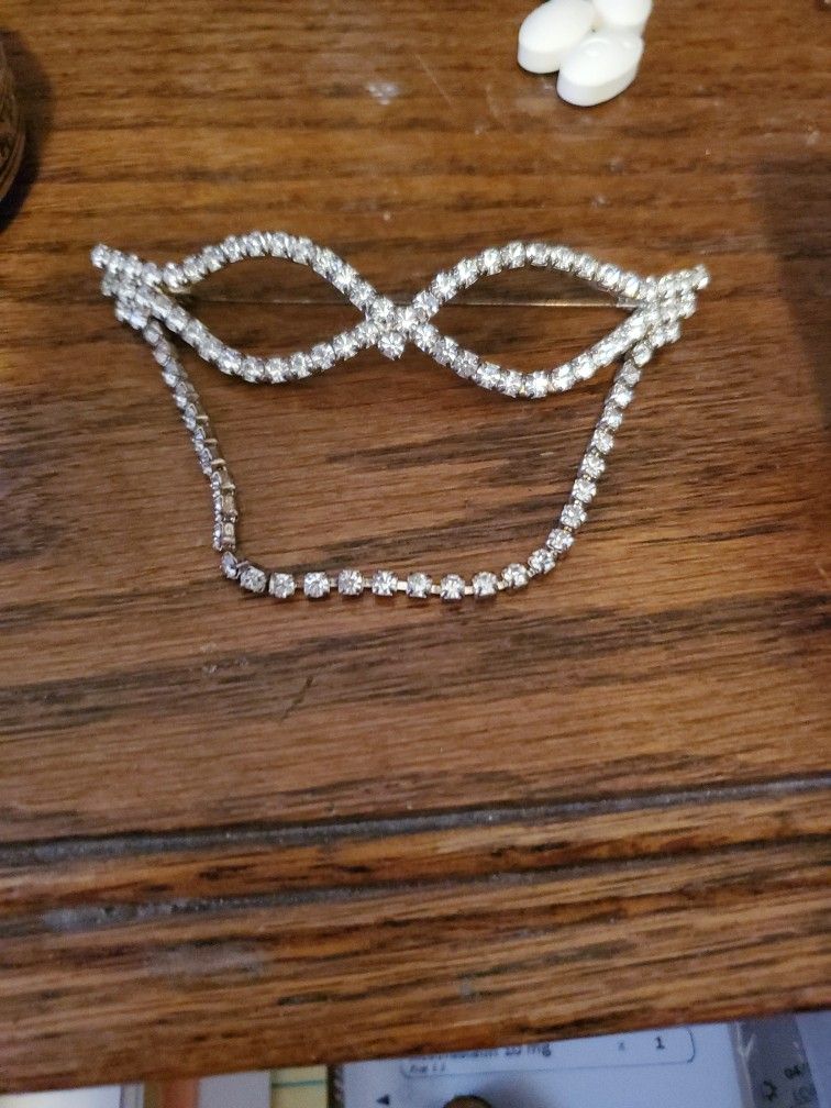 Rhinestone Brooch