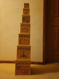 Stackable Nesting Boxes Decorative