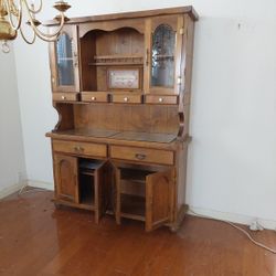 Hutch And Dining Table Set