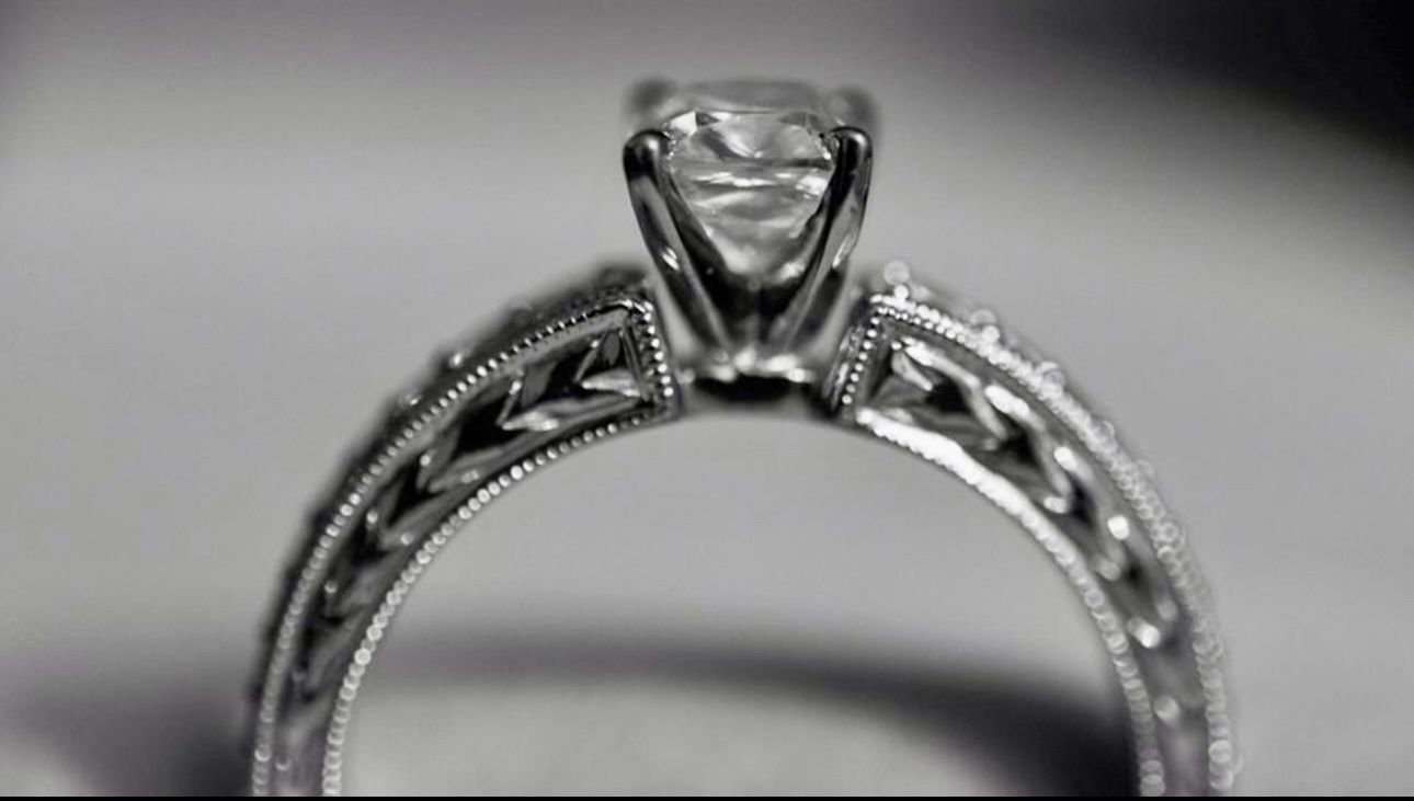 Diamond Engagement Ring and Wedding Band
