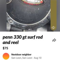Penn Slammer 6'6 One Piece 20-50 Pound Line,and A Penn 0