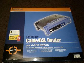 Linksys Etherfast cable/DSL with 4-port switch