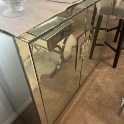 TRADES OKAY Galleries Mirror/ Glass Buffet OPEN TO TRADES