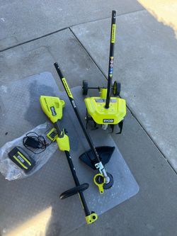 40V 15 in. Expand-It Cordless Battery Attachment Capable String Trimmer & Tiller with 4.0 Ah Battery