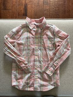 Janie & Jack long sleeve button down Size 6