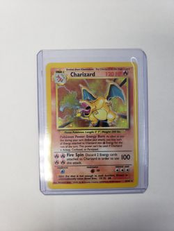 Pokemon Charizard Holo Unlimited Base Set 4/102