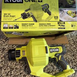 Ryobi 18v 25ft Drain auger (Tool Only) 