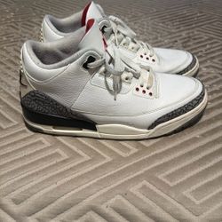 White Cement Jordan 3 Size 10