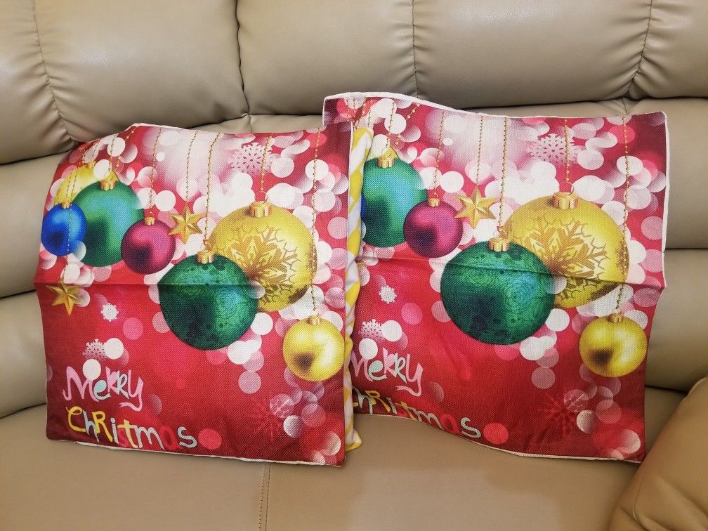Christmas Pillow Case Size: 18 x 18 inches(45cm x 45cm,1-2cm)