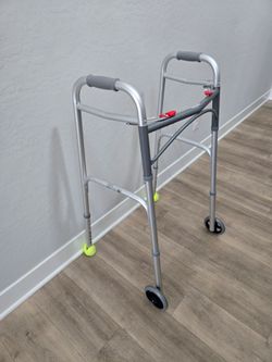Drive Medical Deluxe Folding Walker with Wheels