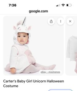 Carter’s Baby Girl Unicorn Costume - 12 Months