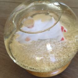 snow globe music box 1986 marshmallow angel