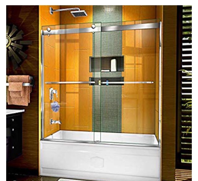 Slide bathtub/shower door