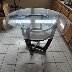 Round Glass Dining Table