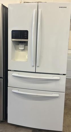 Samsung French Door  White Refrigerator Fridge
