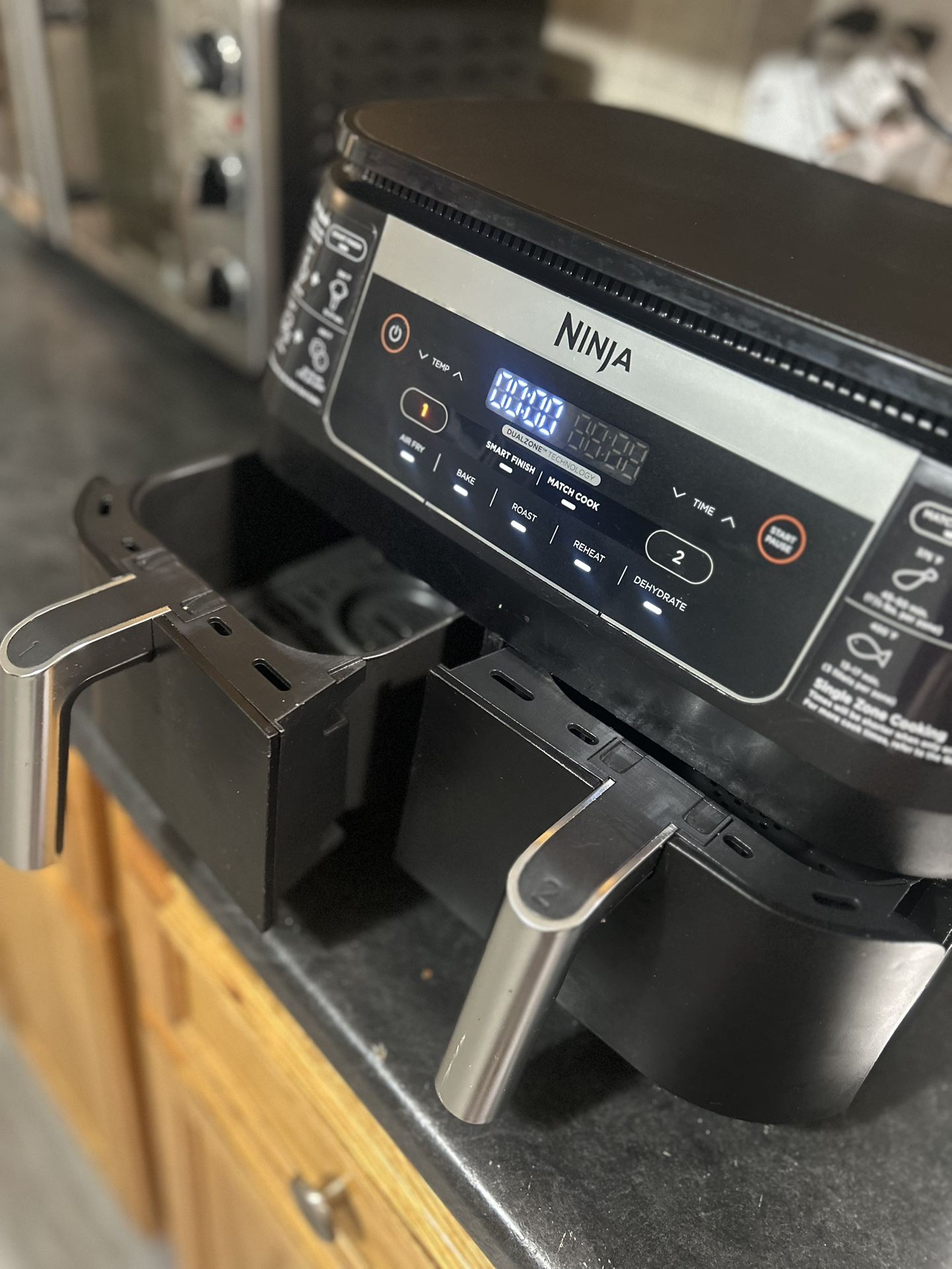 Dual NINJA airfryer
