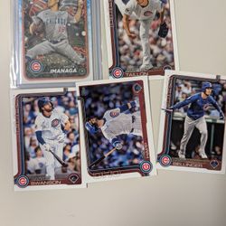 Shota Imanaga Rookie 2024 Topps Holiday #H84 Chicago Cubs Baseball Card NM and Base Cards 