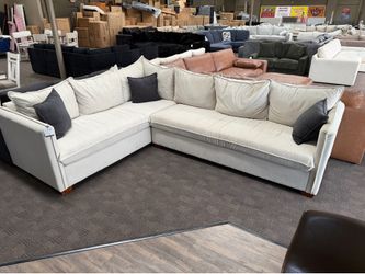 Cream modern comfy sectional (MARKED DOWN)