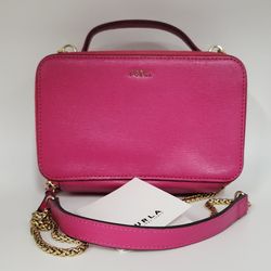 FURLA Mini Shoulder Bag Purple Pink Small Crossbody
