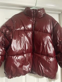 A New Day Cinnamon Red Puffer Jacket.