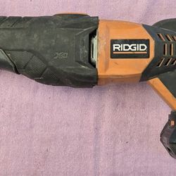 Ridgid R8641 Brushless Reciprocating Saw Woth Battery 