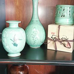 Celadon Korean Vases 
