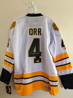 BOBBY ORR SIGNED BOSTON BRUINS AUTOGRAPHED CCM HOCKEY JERSEY W/COA Large - 23-03