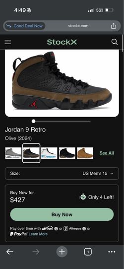 Retro Jordan’s size 9