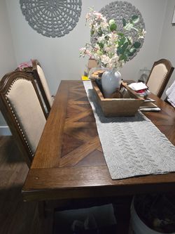 Solid wood table
