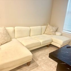 White/Beige Couch
