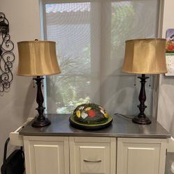 2 Lamps.  Ideal For Bedside Tables
