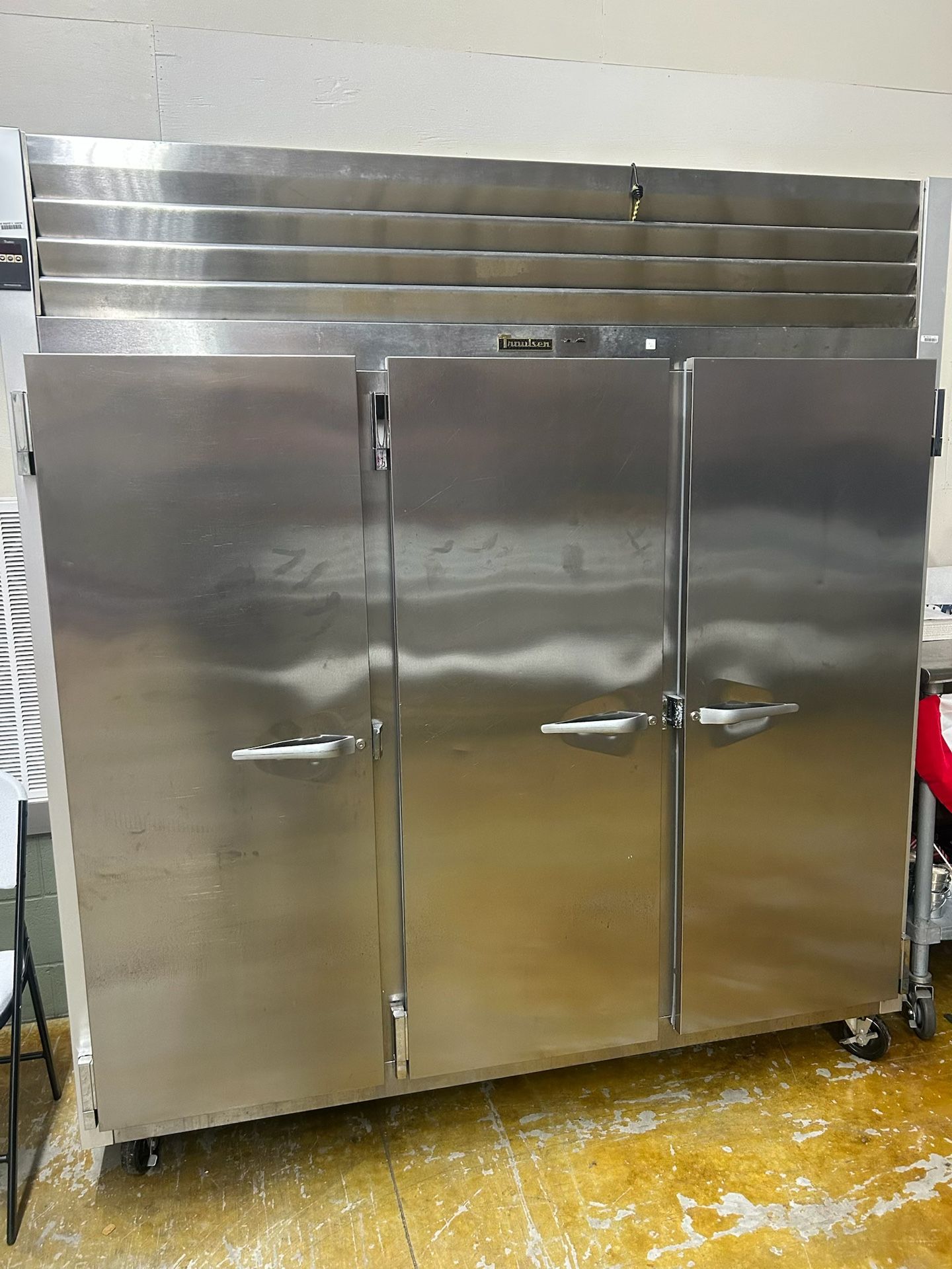 **3 Door Traulsen Steel Refrigerator And Other Items