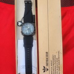 NEW IN BOX TACT LINE Tactical Military Grade Issued Revival Wristwatch - Men’s
