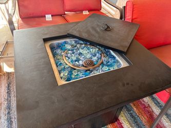 Fire pit and  patio furniture