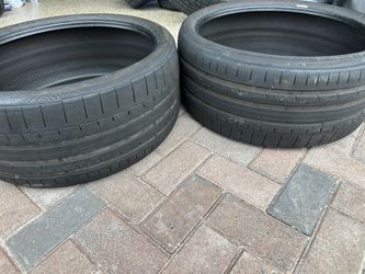 (2) Used Continental 245/30/zr20 Tires