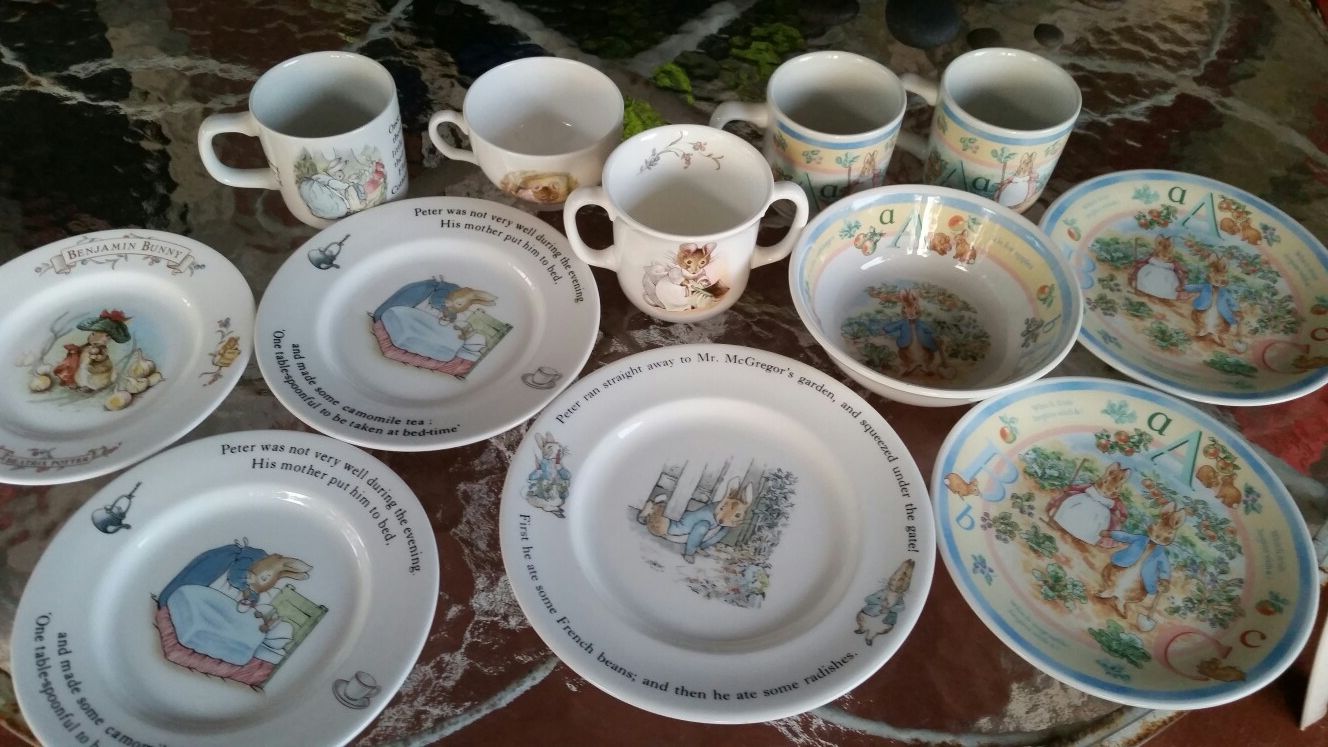 Beatrix Potter Wedgewood dishes