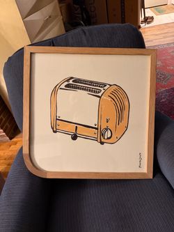 Michael Leavitt Framed Art Print "Toast" / Retro Vintage Toaster Pop Art – Signed
