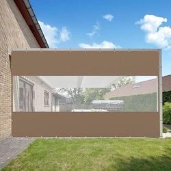New Outdoor Clear Panel Curtain, 18 oz Waterproof PVC Polyester Curtain, Gazebos, Pergolas, Privacy