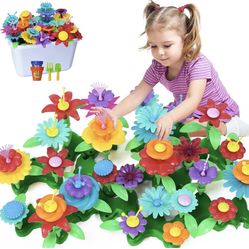 Stem Flower Garden Building Toys for Girls Aged 3 4 5 6 7 Years Old Toddlers - Birthday Gifts for Kids, 100 Pcs