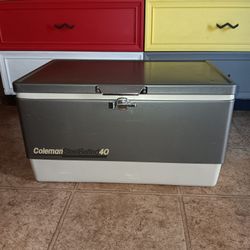 Vintage Coleman Steel Belted Cooler 