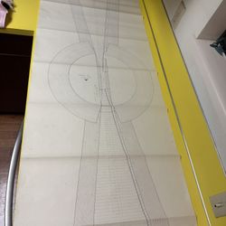 Original Blueprint, Seatac Airport Planning Height, Contour, Huge, Almost 5 Feet