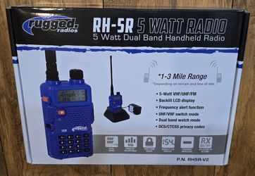 5 Watt Dual Band Radio- Off Roading, Jeeping Etc